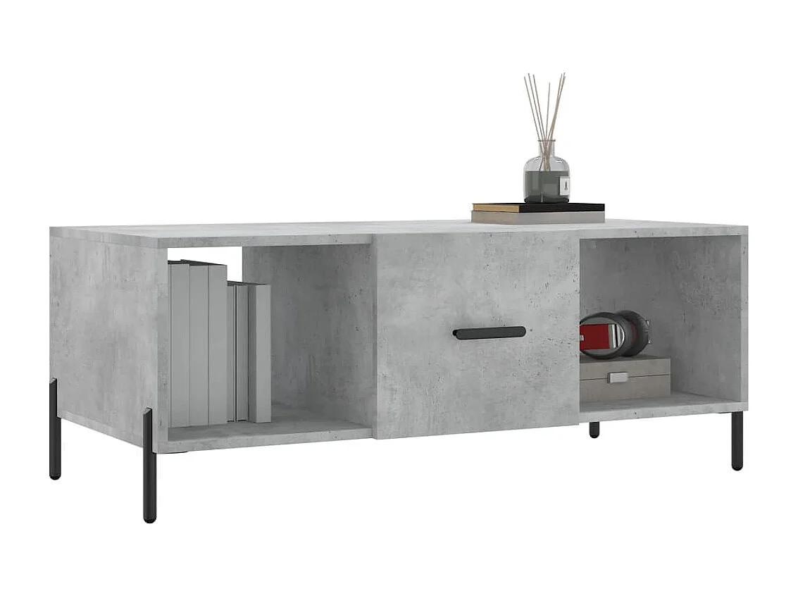 Couchtisch-Wohnzimmertisch-Beistelltische Betongrau 102x50x40 cm Holzwerkstoff SHL90242