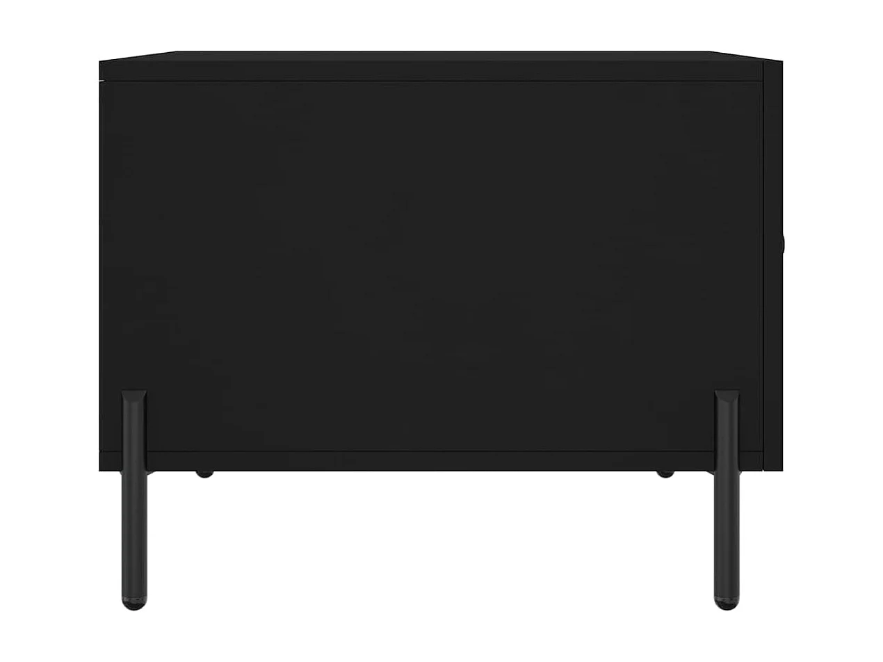 Lot de 2 Tables basses-Tables d'appoint noir 50x50x40 cm bois d'ingénierie SHL15595