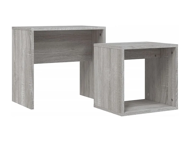 Mesa de centro | Mesa auxiliar madera contrachapada gris Sonoma 80x80x36,5 cm SHL76420