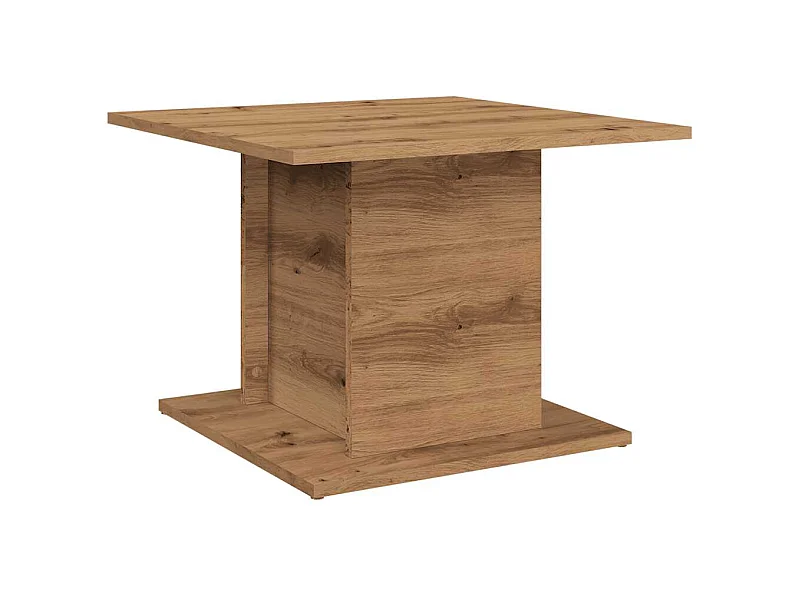 Mesa de centro-Mesa auxiliar redonda de madera maciza reciclada 68x37 cm SHL209774