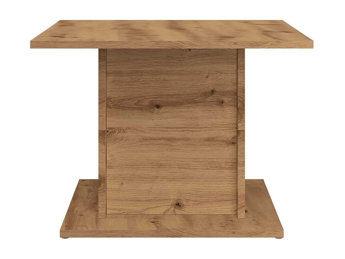 Mesa de centro-Mesa auxiliar redonda de madera maciza reciclada 68x37 cm SHL209774