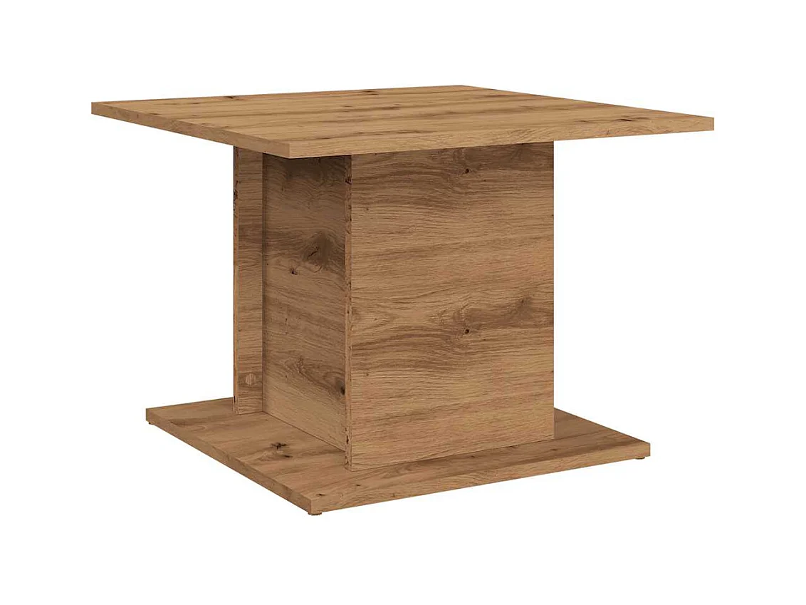 Table basse salon-Table d'appoint chêne artisanal 55,5x55,5x40 cm bois d'ingénierie SHL36018