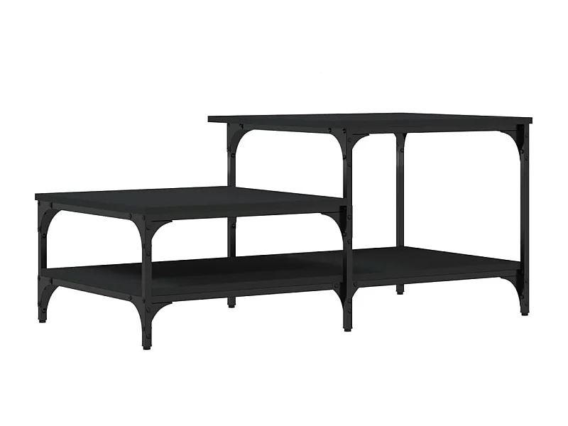 Mesa de centro-Mesa auxiliar con puerta madera maciza de mango 90x50x35 cm SHL32183