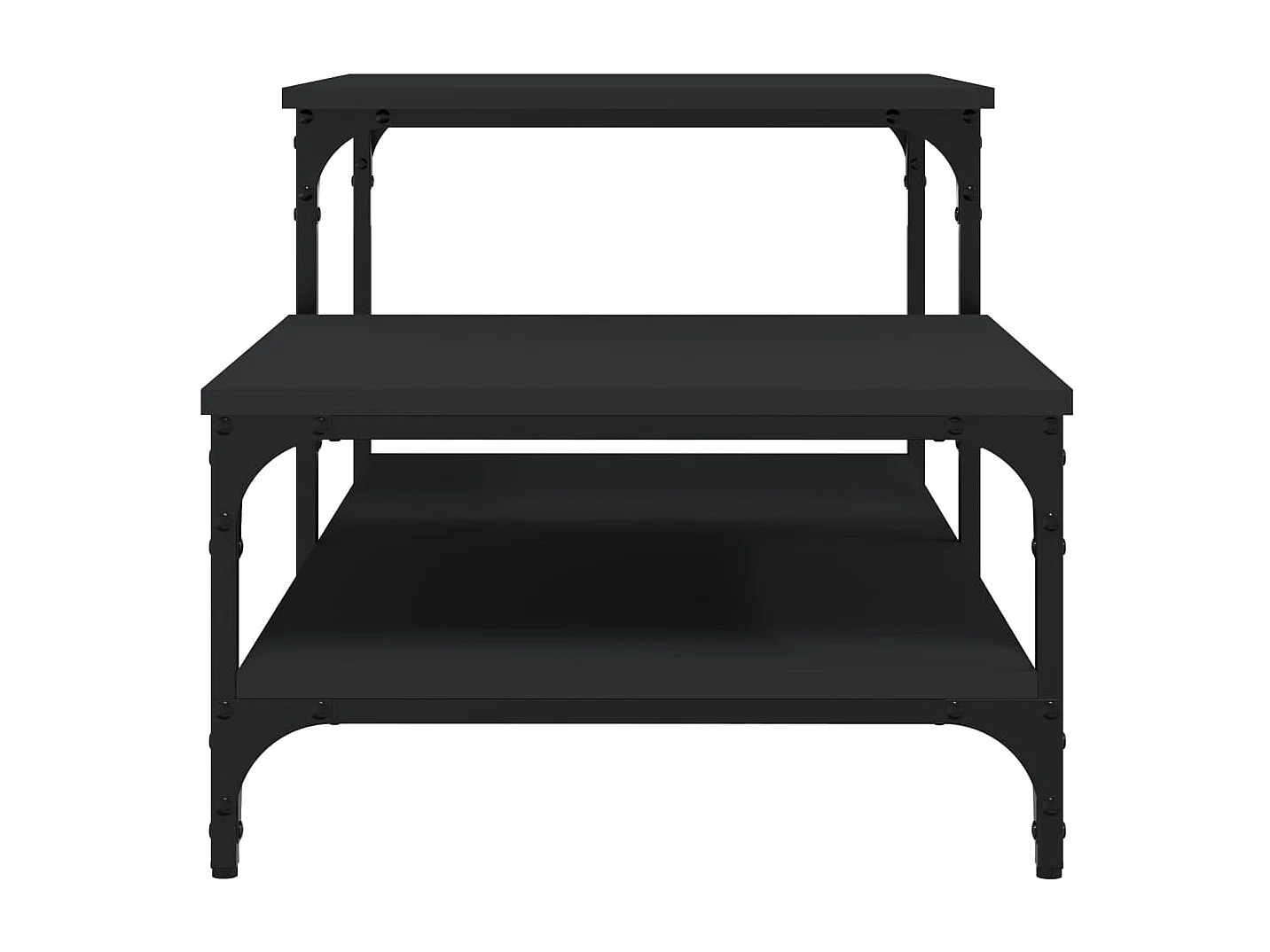 Table basse salon-Table d'appoint noir 100x50,5x45 cm bois d'ingénierie SHL53184