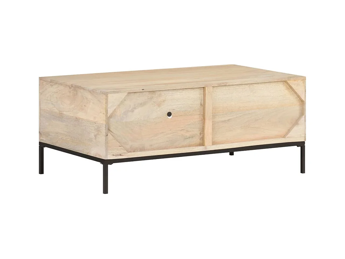 Mesa de centro | Mesa auxiliar 2 uds madera ingeniería blanco brillo 50x50x40cm SHL702876