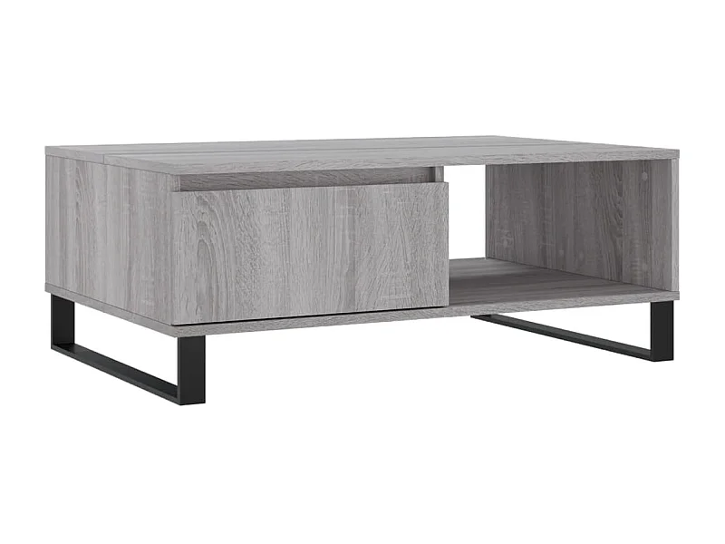 Mesa de centro | Mesa auxiliar madera de ingeniería madera antigua 55,5x55x45cm SHL497