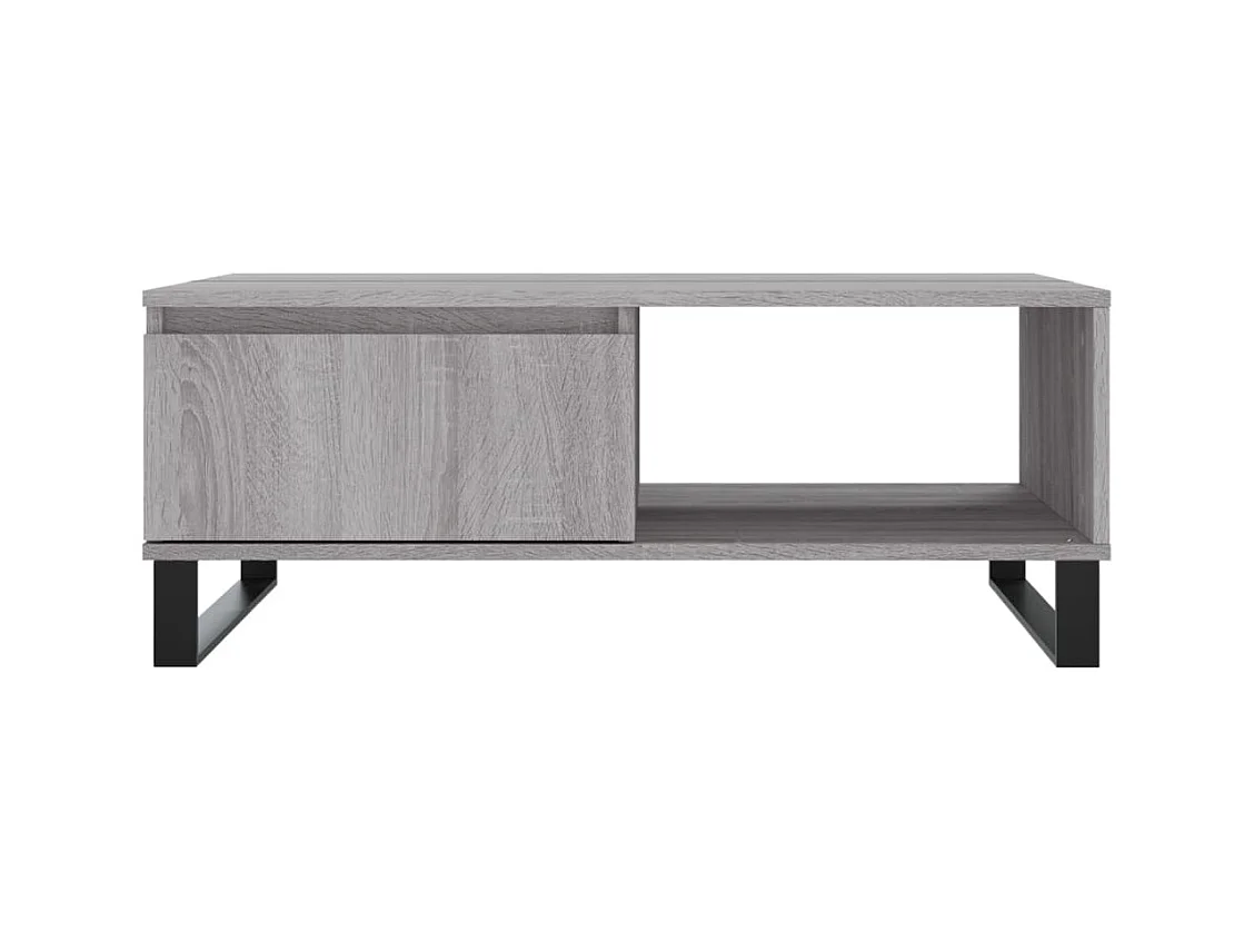 Mesa de centro | Mesa auxiliar madera de ingeniería madera antigua 55,5x55x45cm SHL497