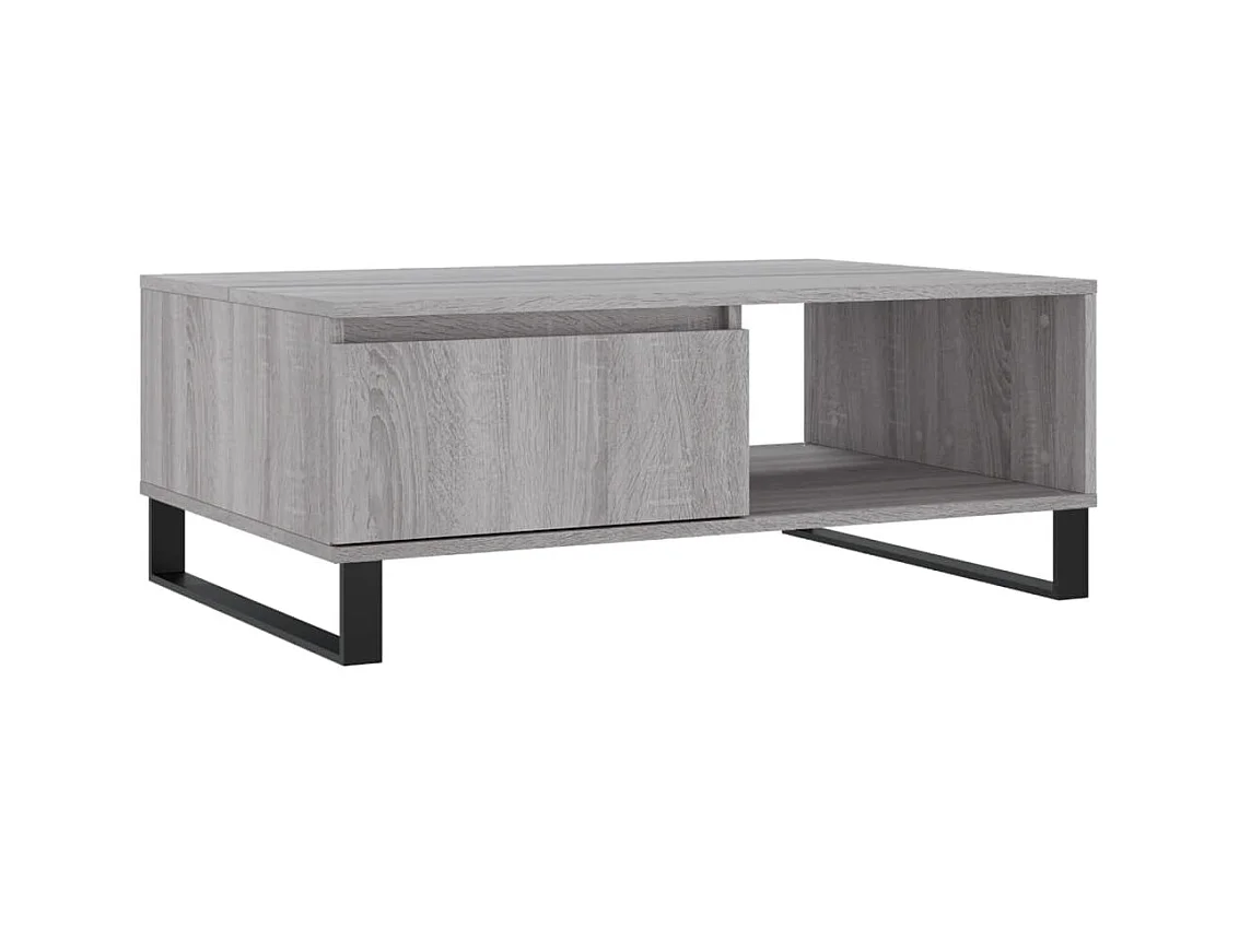 Table basse salon-Table d'appoint sonoma gris 90x60x35 cm bois d'ingénierie SHL12194