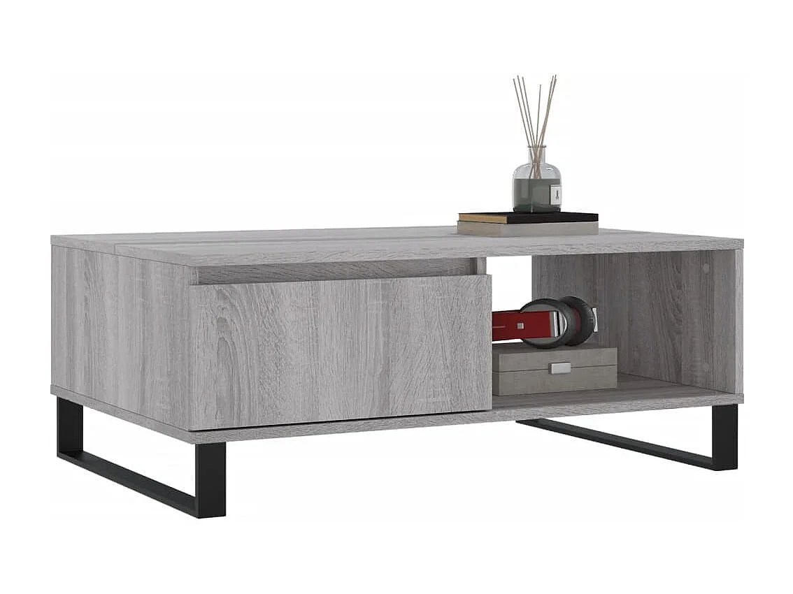 Couchtisch-Wohnzimmertisch-Beistelltische Grau Sonoma 90x60x35 cm Holzwerkstoff SHL53150