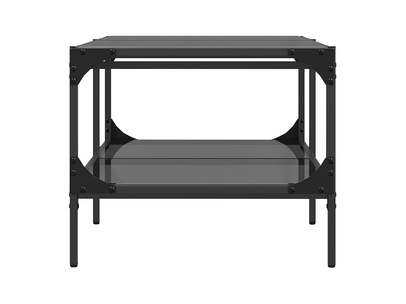 Mesa de centro-Mesa auxiliar madera contrachapada blanco 90x50x40 cm SHL3455