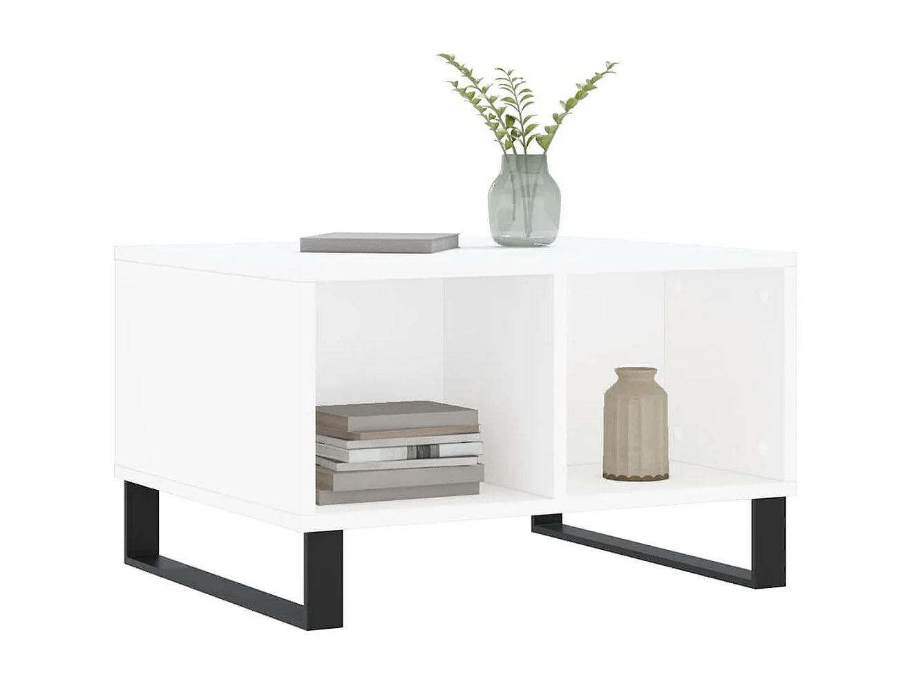 Mesa de centro | Mesa auxiliar madera ingeniería madera envejecida 40x40x42 cm SHL4025