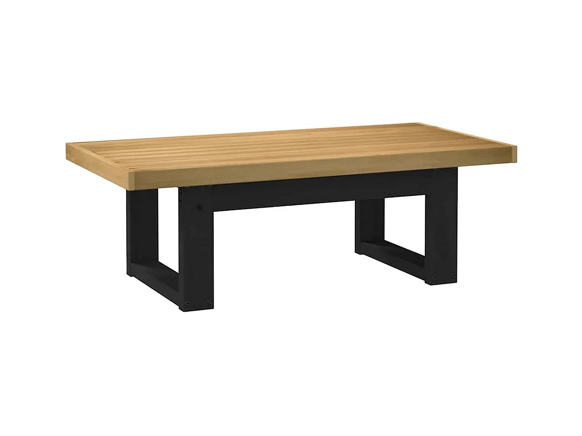 Mesas de centro | Mesa auxiliar con diseño de bloque 2 uds madera mango rugosa SHL1970