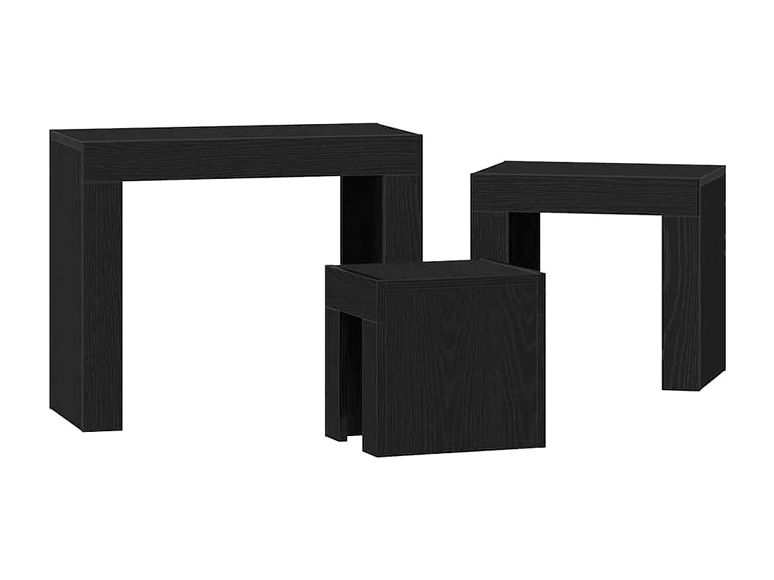 Mesa de centro-Mesa auxiliar-Mesita de centro madera contrachapada blanco 103,5x60x35 cm SHL358842