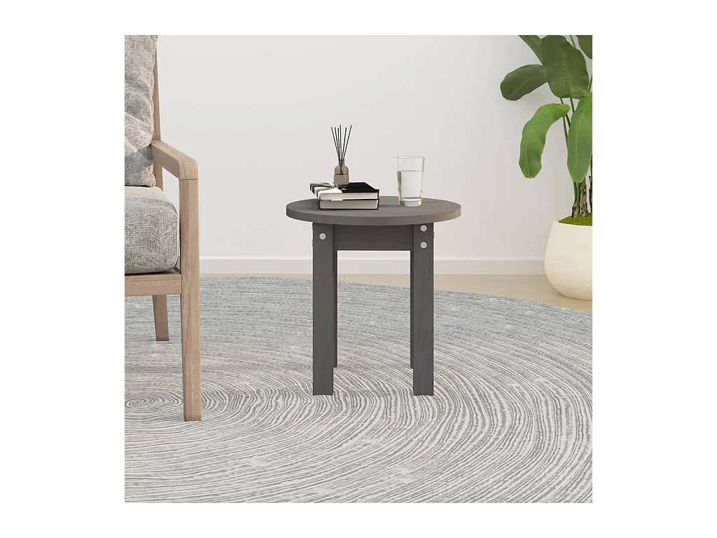 Mesa de centro | Mesa auxiliar madera de ingeniería envejecida 60x60x38 cm SHL2856