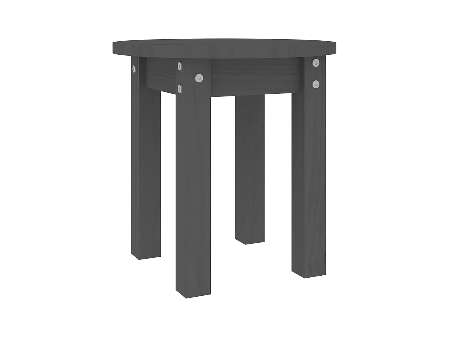 Table basse salon-Table d'appoint Gris Ø 35x35 cm Bois massif de pin SHL48533