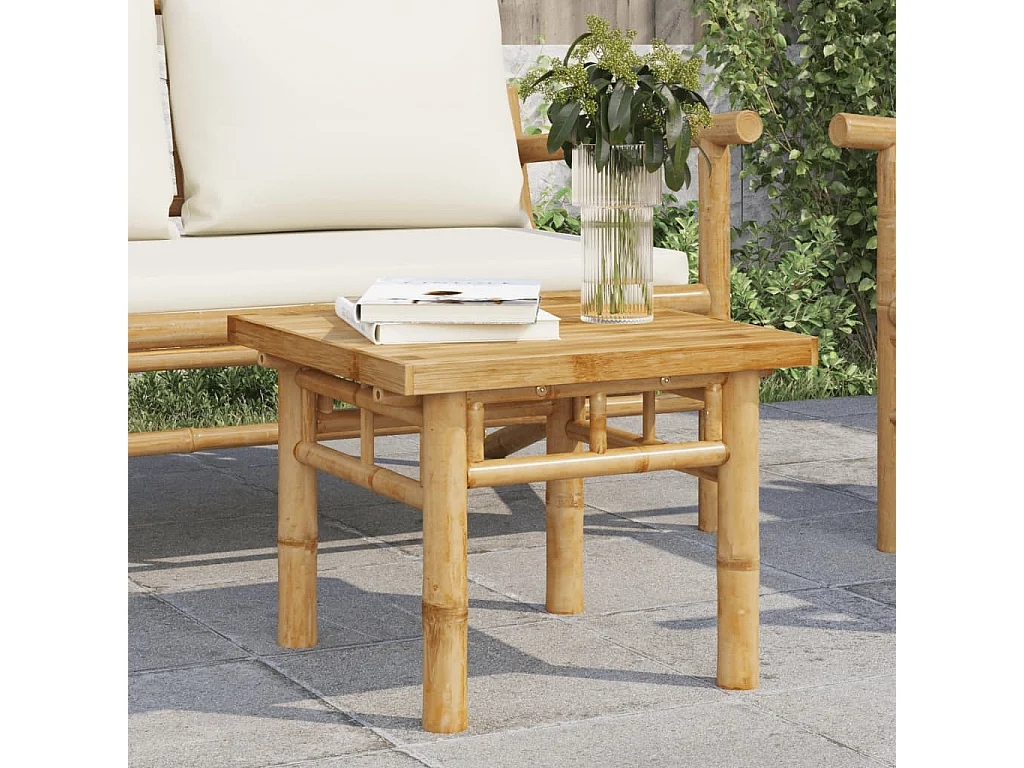 Couchtisch-Sofatisch-Beistelltische 45x45x35 cm Bambus SHL5386