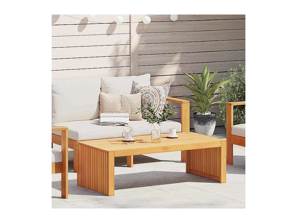 Set mesas centro madera contrachapada roble ahumado 100x48x40cm SHL998
