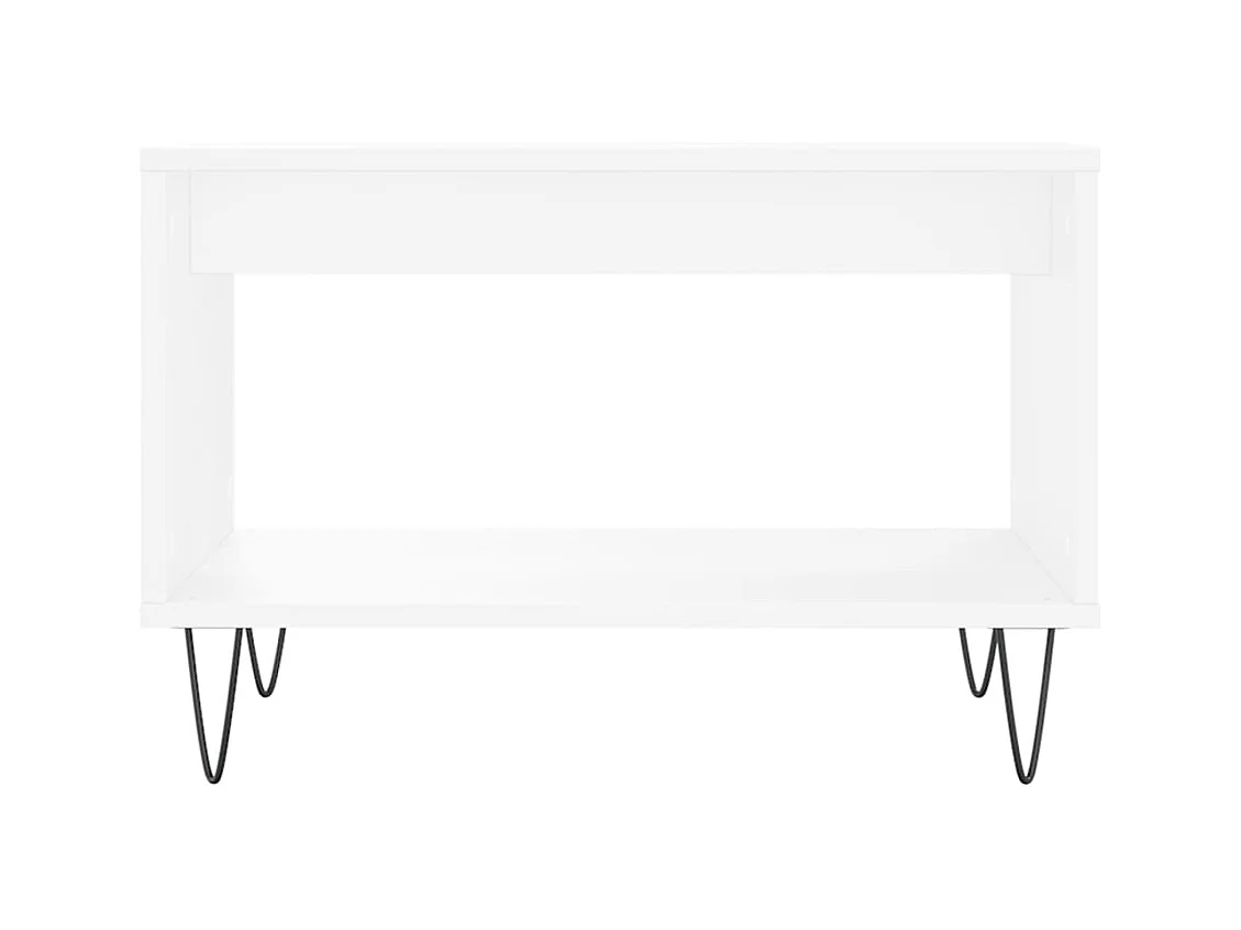 Mesa de centro | Mesa auxiliar madera de ingeniería negro 49,5x49,5x45 cm SHL536274