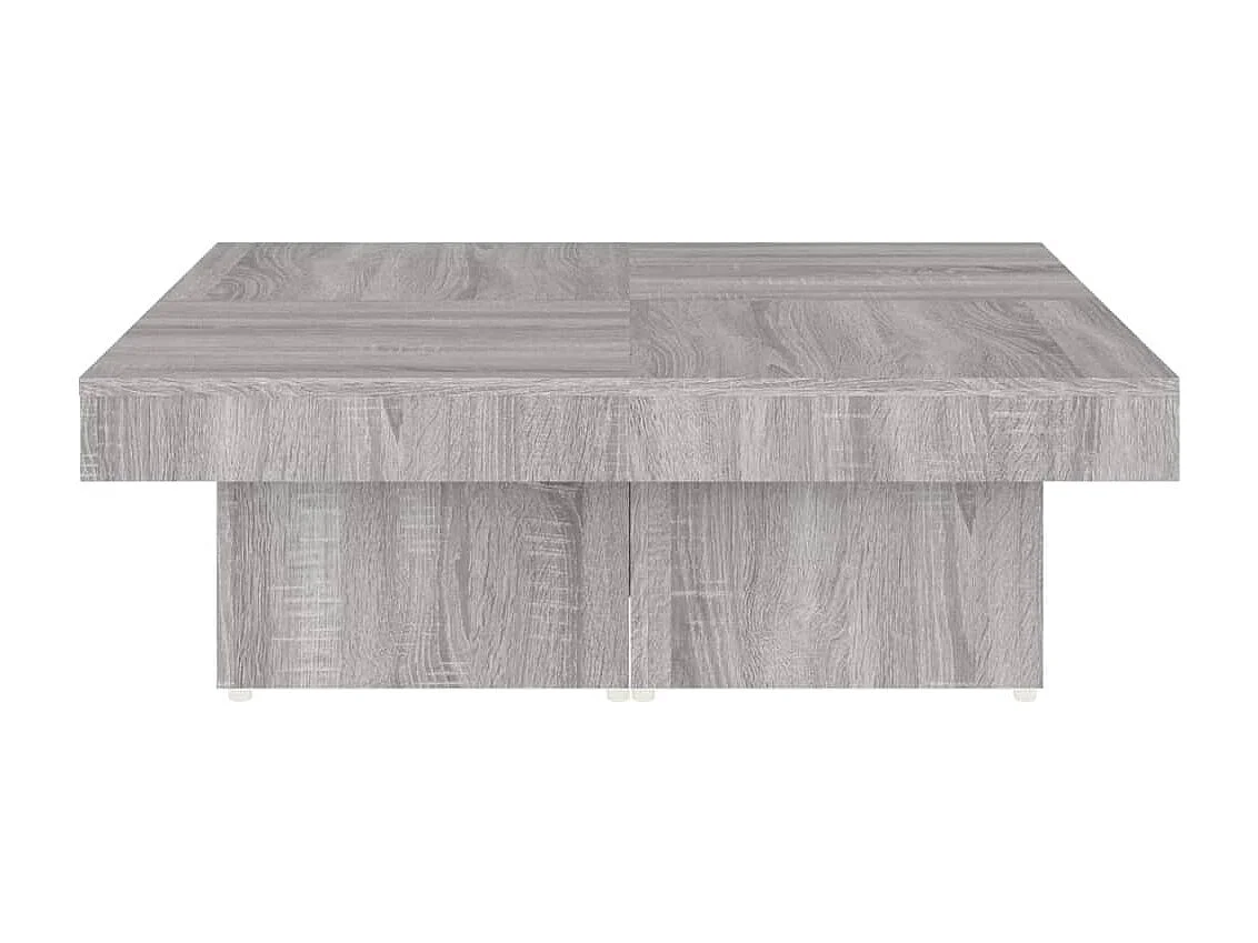 Couchtisch-Wohnzimmertisch-Beistelltische Grau Sonoma 90x90x28 cm Holzwerkstoff SHL89094
