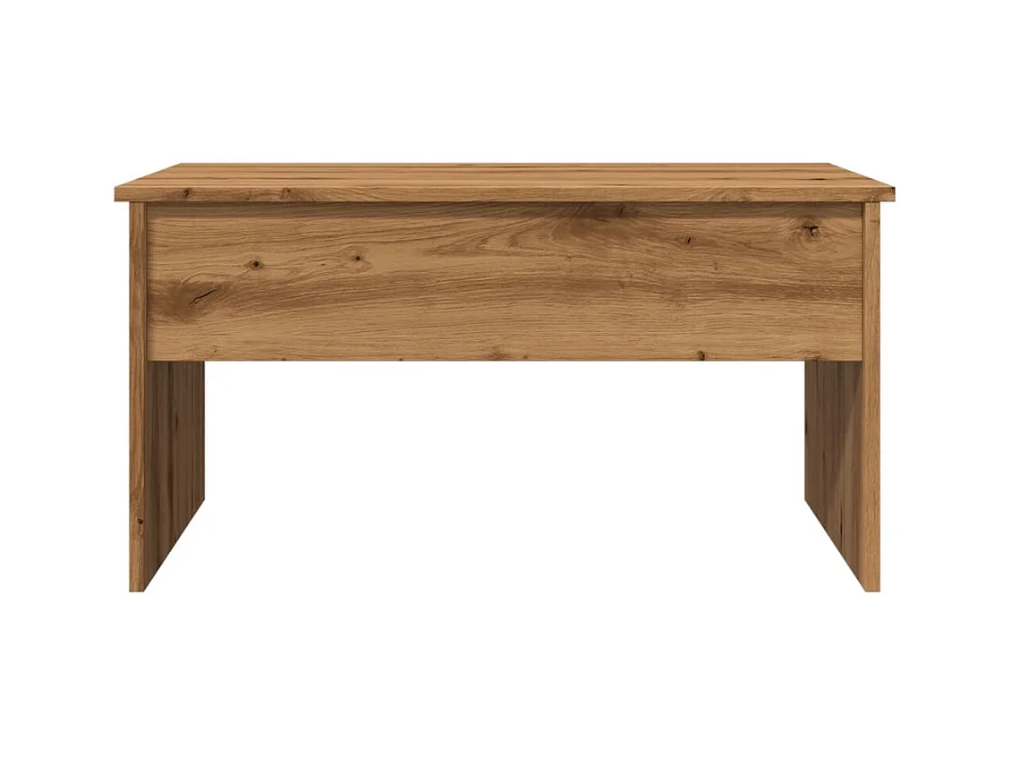 Mesa de centro | Mesa de apoio 80x50.5x41.5cm deriv. madeira carvalho artisiano