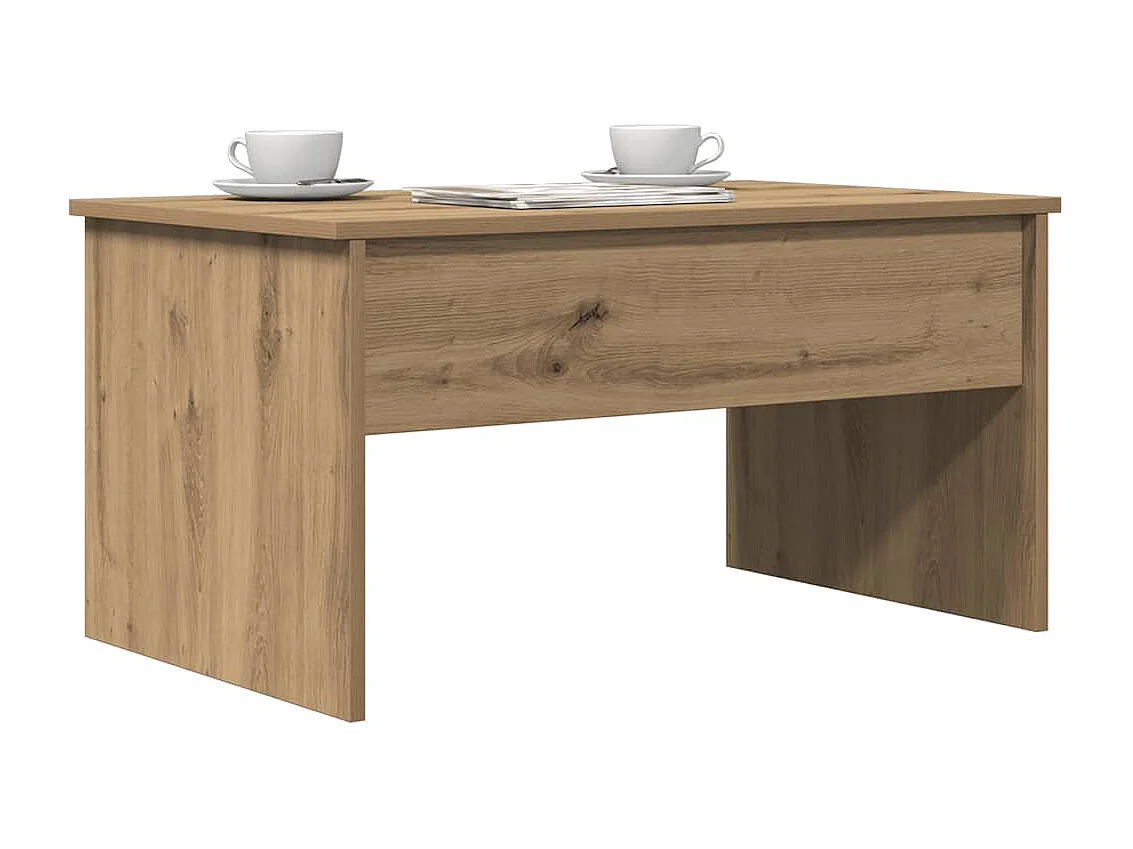 Couchtisch-Wohnzimmertisch-Beistelltische Artisan-Eiche 80x50,5x41,5 cm Holzwerkstoff SHL41889