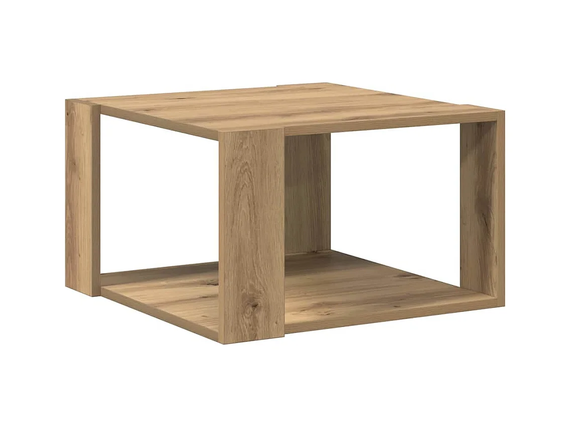 Mesa de centro | Mesa de apoio carvalho artisiano 51.5x51.5x30 cm