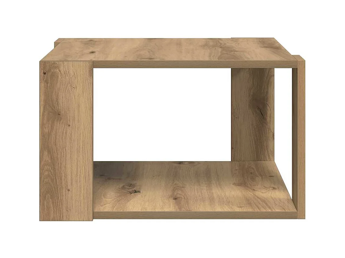 Mesa de centro | Mesa de apoio carvalho artisiano 51.5x51.5x30 cm