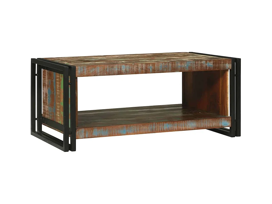 Table basse salon-Table d'appoint 90x50x38 cm Bois Recyclé Solide SHL26010