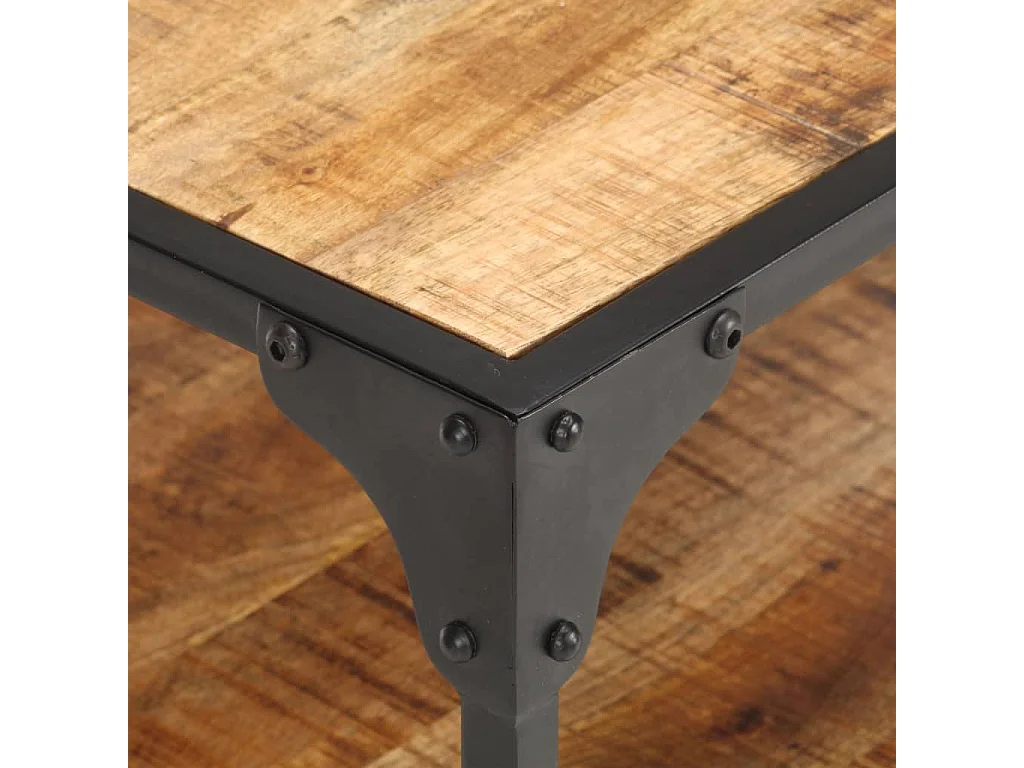 Couchtisch-Beistelltisch-Sofatisch 60x60x35 cm Massivholz Mango SHL76468