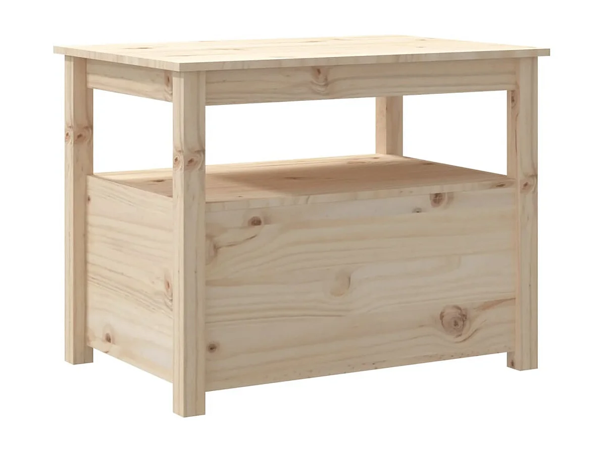 Couchtisch-Wohnzimmertisch-Beistelltische 71x49x55 cm Massivholz Kiefer SHL39687