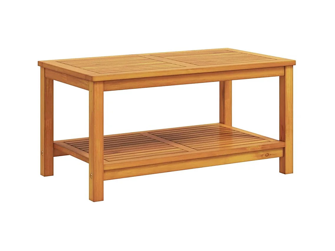 Set mesa de centro forma cuenco 2 uds madera maciza reciclada SHL258124