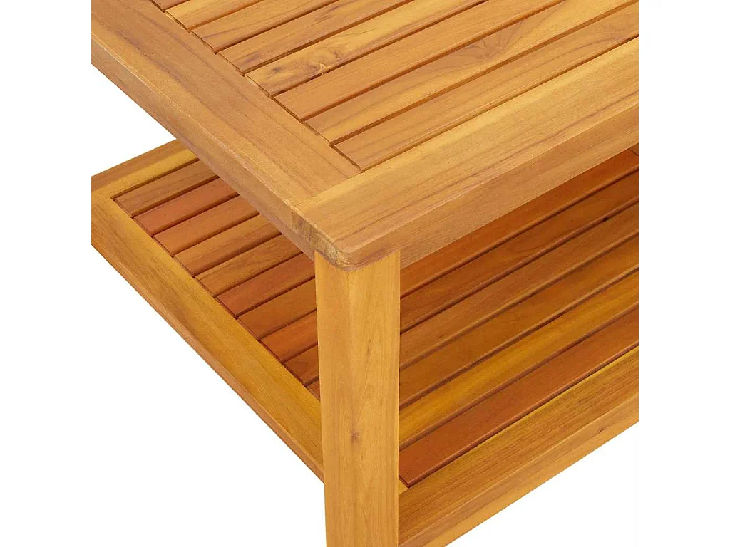 Set mesa de centro forma cuenco 2 uds madera maciza reciclada SHL258124