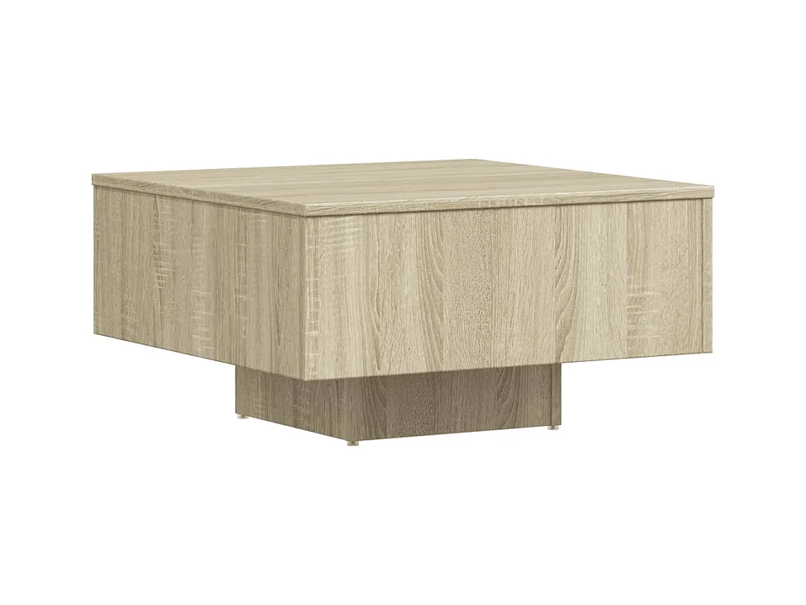 Mesa de centro | Mesa auxiliar de acero y superficie vidrio negro 30x30x41 cm SHL2755