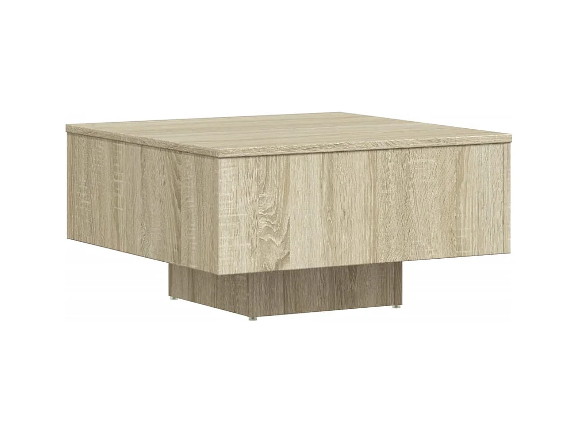 Mesa de centro | Mesa auxiliar de acero y superficie vidrio negro 30x30x41 cm SHL2755