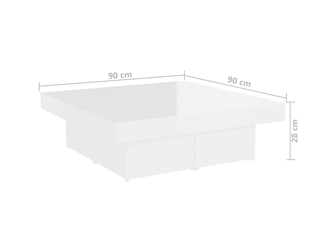 Mesa de centro | Mesa auxiliar de madera contrachapada negro 100x50x40 cm SHL2191