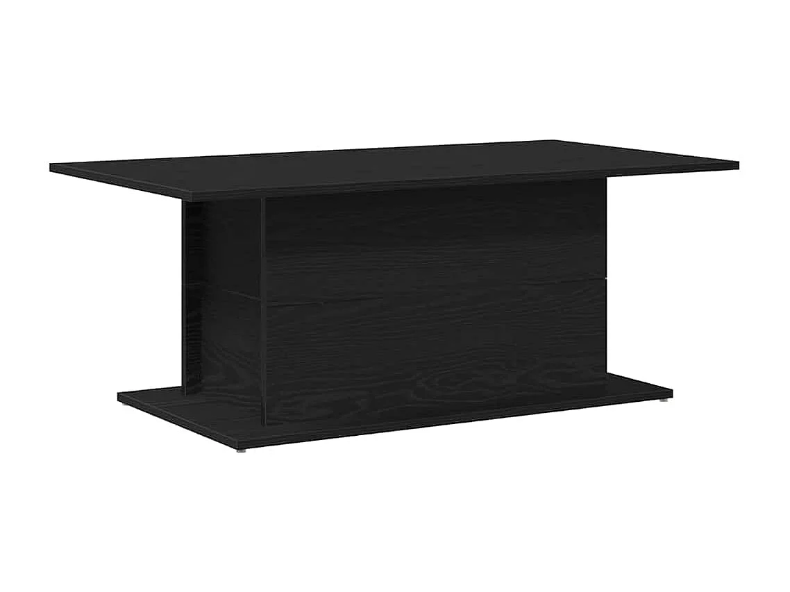 Tavolino da Salotto-Tavolino Basso Rovere Nero 102x55.5x40 cm SHL10125