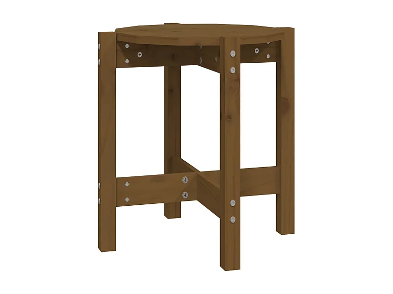Table basse salon-Table d'appoint Marron miel Ø 42,5x45 cm Bois massif de pin SHL11207