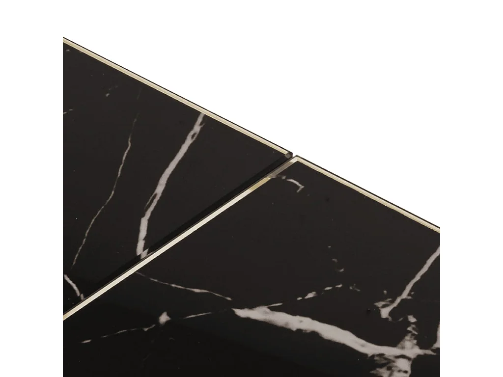 Couchtisch-Sofatisch-Beistelltische Golden Edelstahl und Hartglas SHL78928