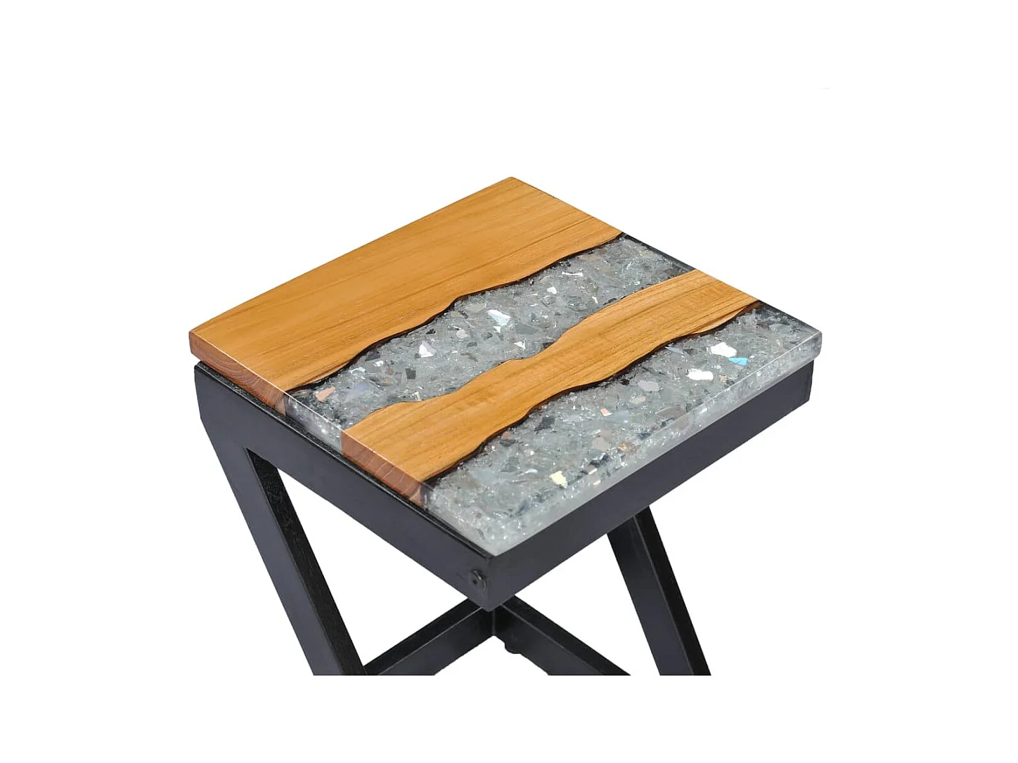 Mesa de centro | Mesa de café | Mesa auxiliar Marrón 120x50x38 cm madera maciza de acacia SHL3587