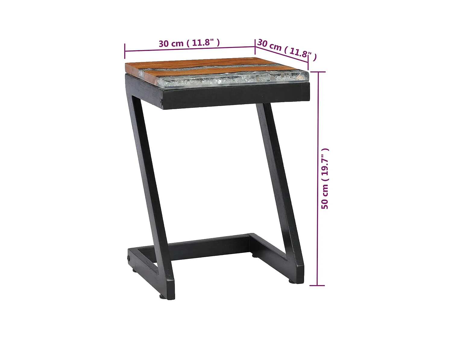 Mesa de centro | Mesa de café | Mesa auxiliar Marrón 120x50x38 cm madera maciza de acacia SHL3587