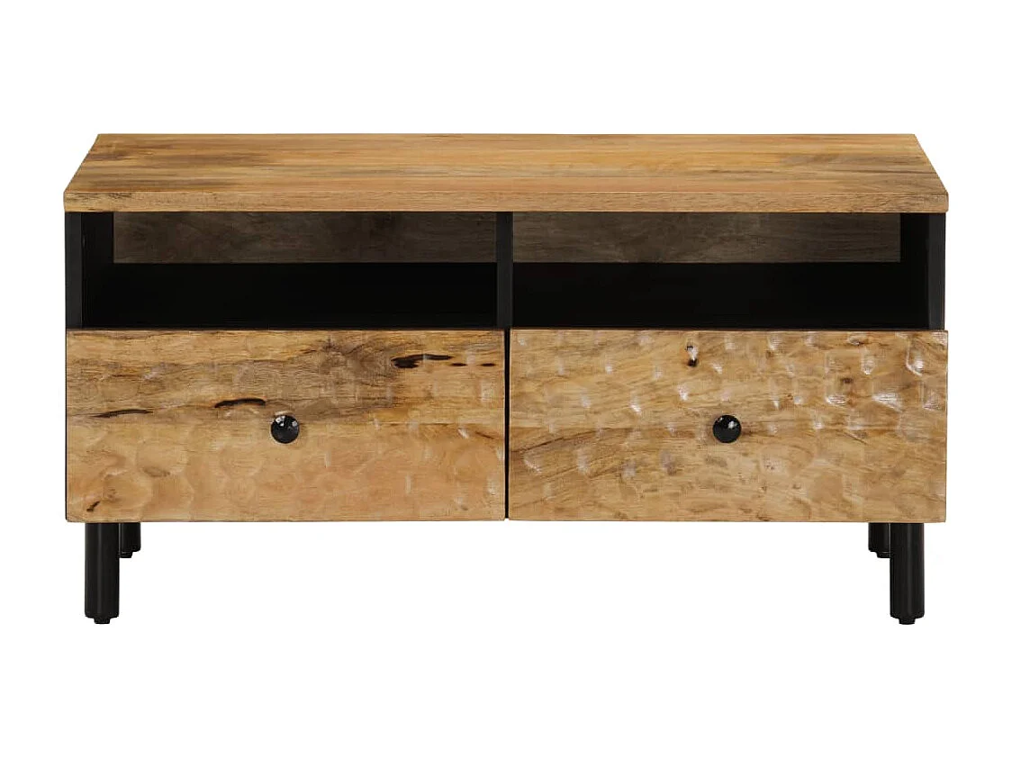 Couchtisch-Sofatisch-Beistelltische 80x54x40 cm Massivholz Mango SHL82114