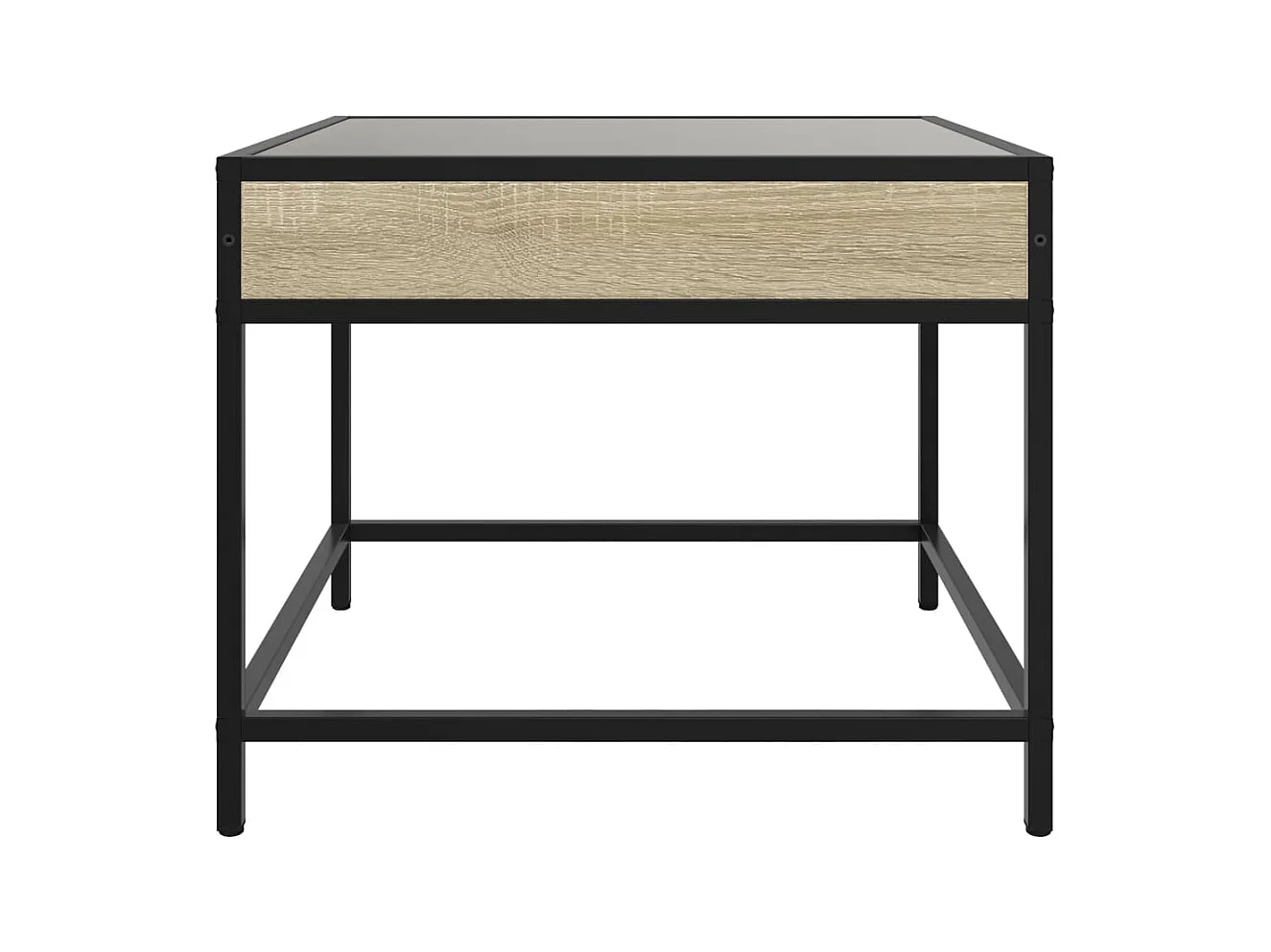 Table basse salon-Table d'appoint avec LED infini chêne sonoma 50x50x41 cm SHL31185