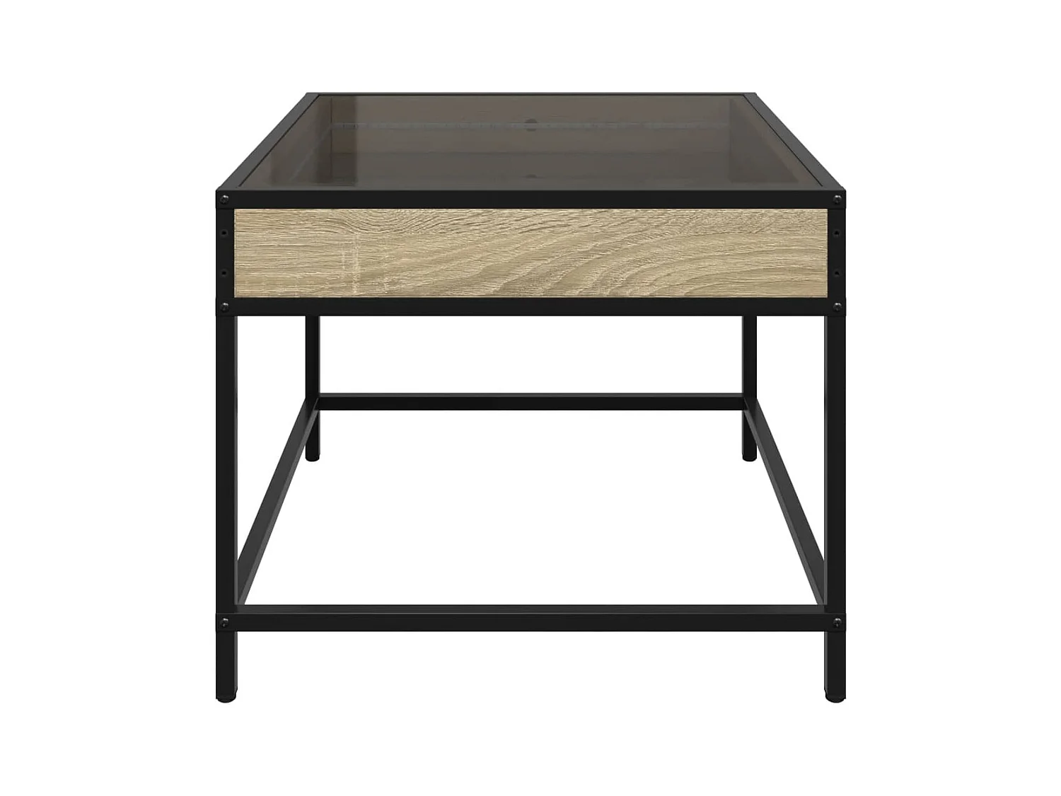 Table basse salon-Table d'appoint avec LED infini chêne sonoma 50x50x41 cm SHL31185