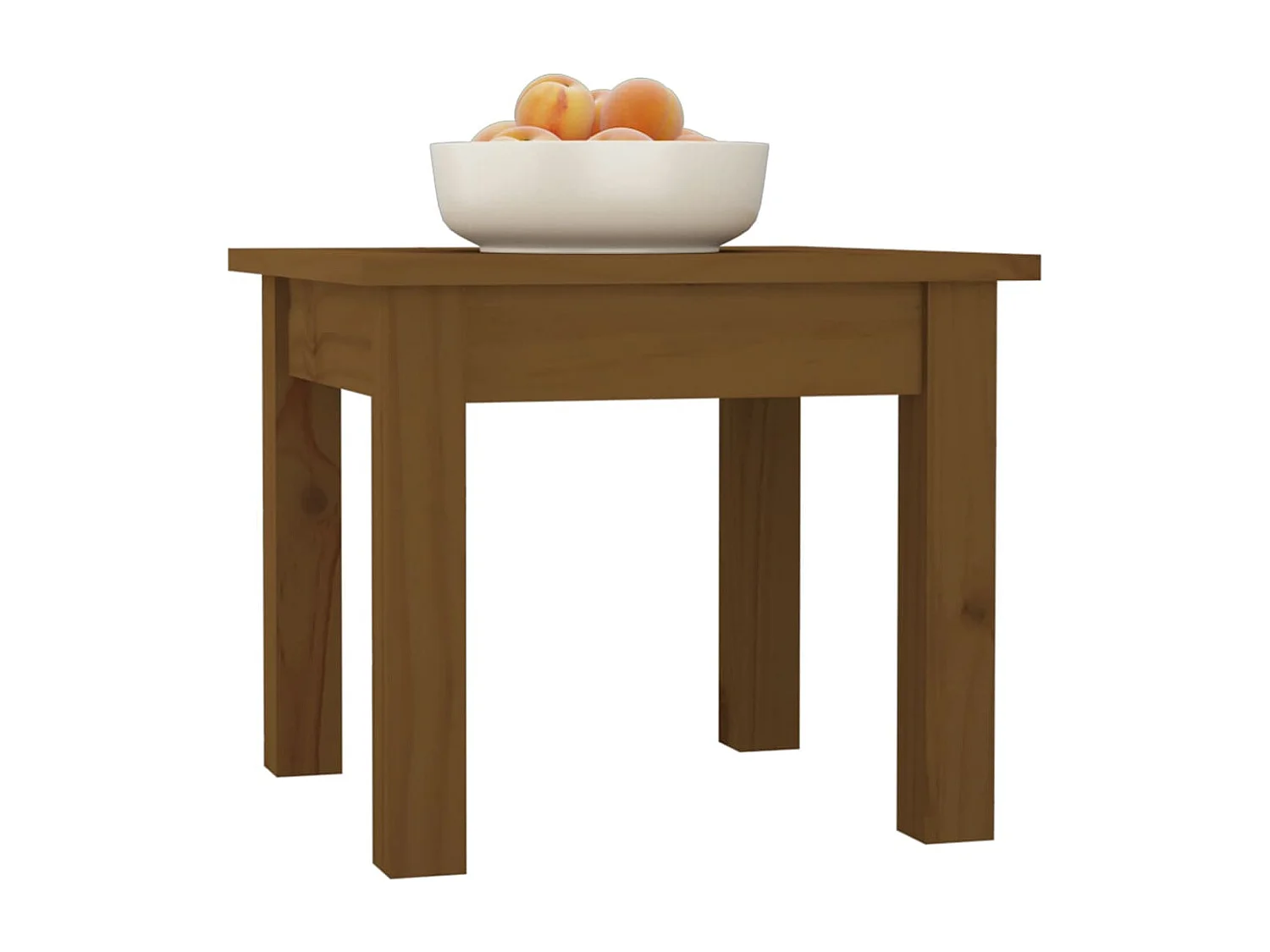 Table basse salon-Table d'appoint Marron miel 35x35x30 cm Bois massif de pin SHL57190