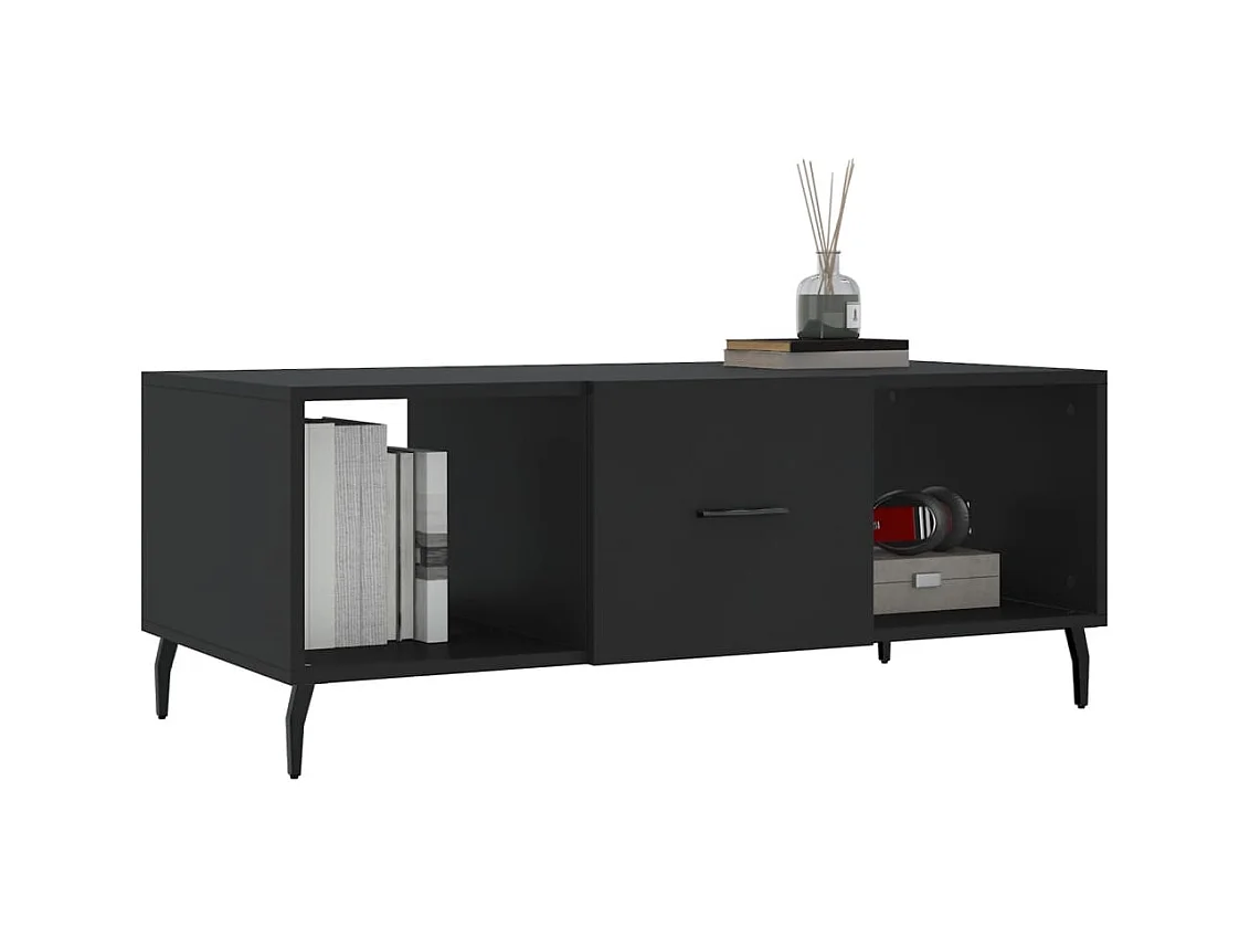 Mesa de centro | Mesa auxiliar madera de ingeniería roble ahumado 102x60x45 cm SHL3154