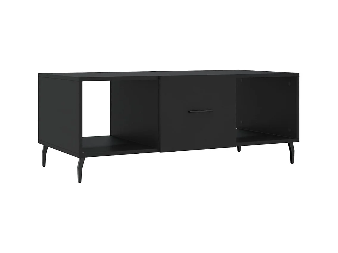 Table basse salon-Table d'appoint noir 102x50x40 cm bois d'ingénierie SHL18475