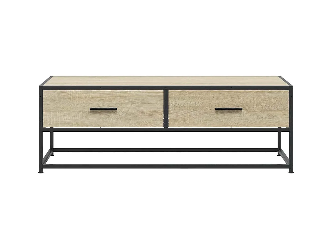 Mesa de centro-Mesa auxiliar madera maciza de pino marrón miel 80x50x35 cm SHL1122