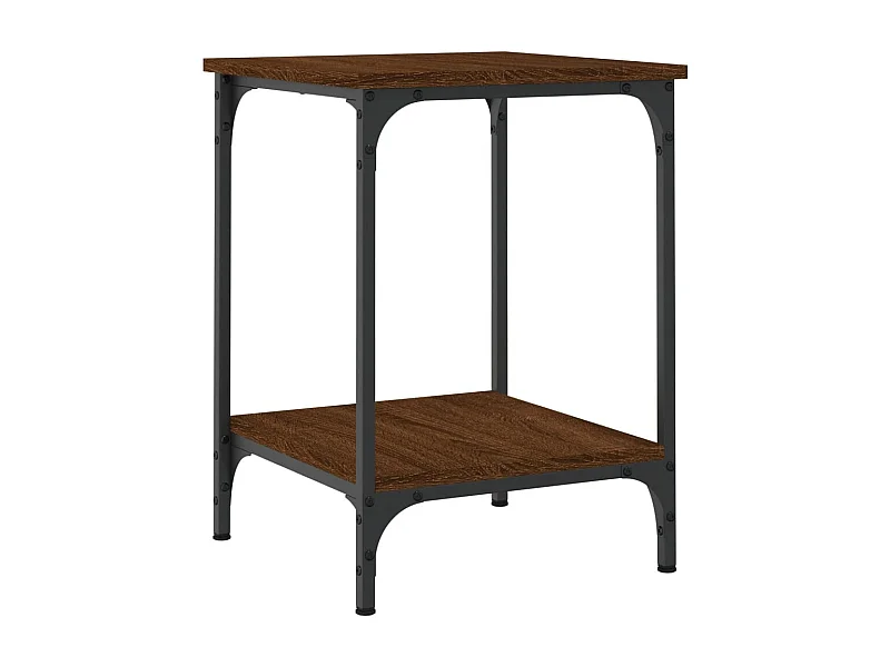 Table basse salon-Table d'appoint chêne marron 40x40x55 cm bois d'ingénierie SHL69979