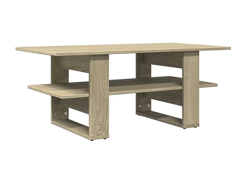 Mesa de centro | Mesa auxiliar madera de ingeniería gris hormigón 50x46x50 cm SHL293414