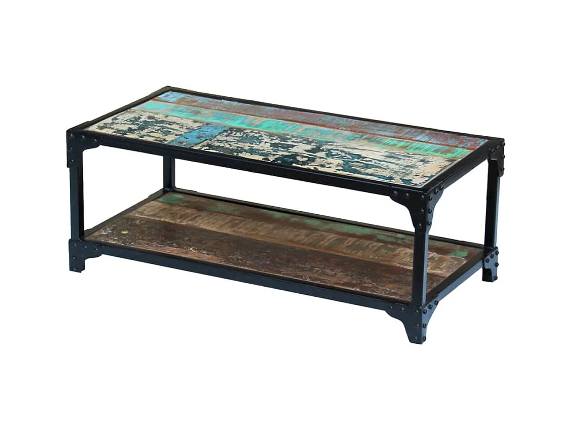 Mesa de centro | Mesa auxiliar salon con ruedas madera ingeniería blanco 40x30x63,5 cm SHL4530